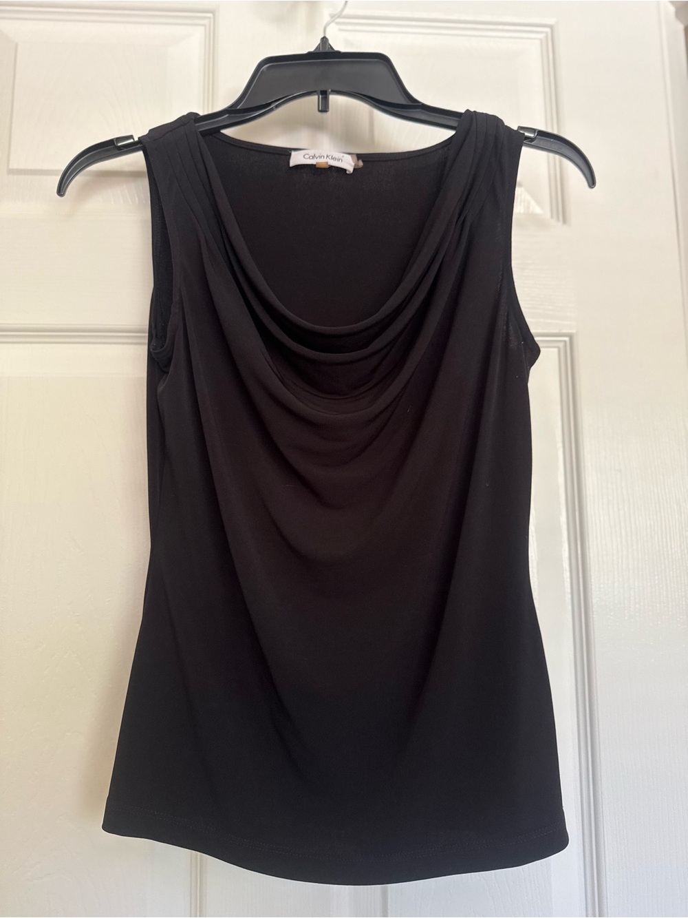 Calvin Klein Black Sleeveless Cowl Neck Camisole
